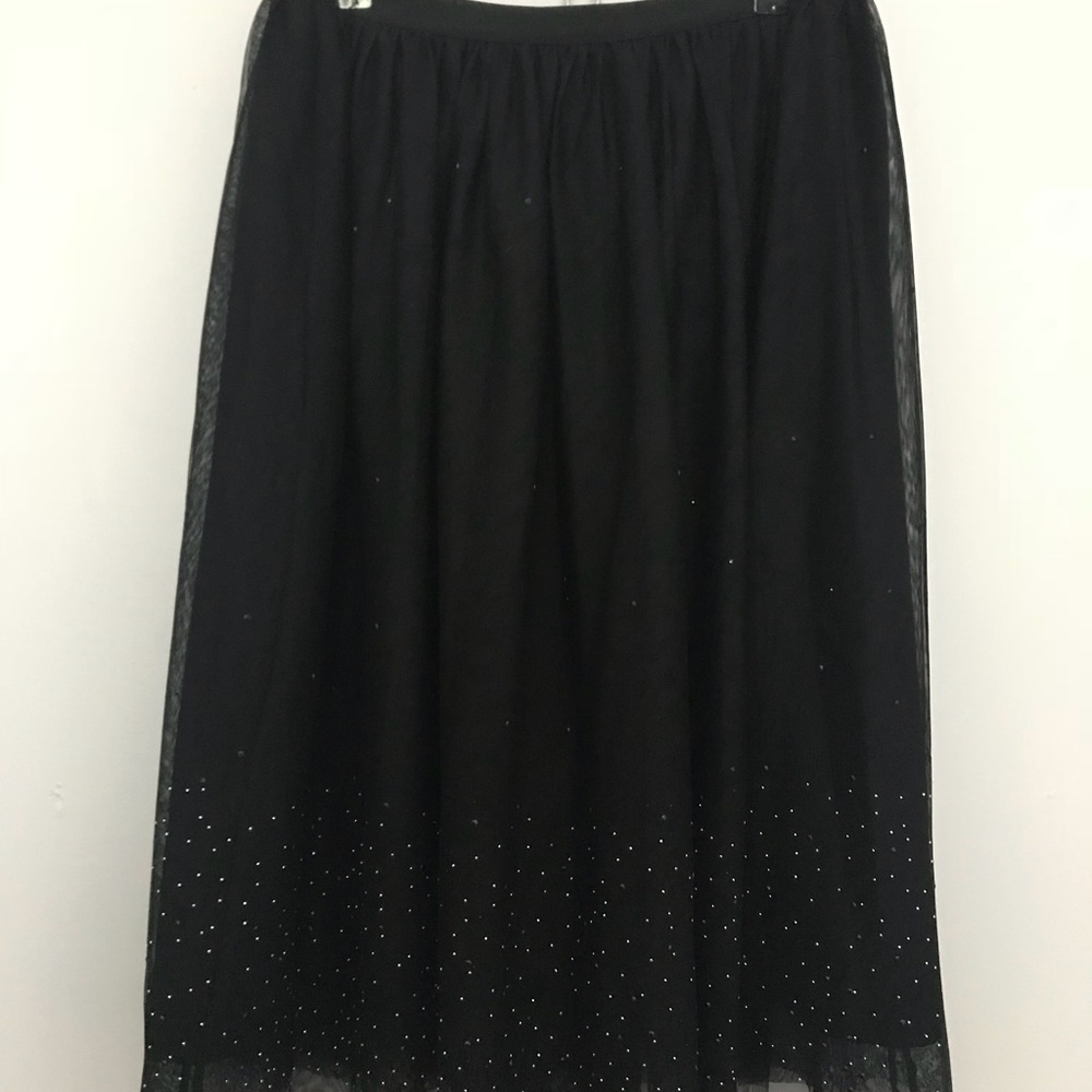 A.New.Day. Tulle Embellished Midi Skirt